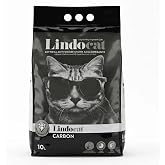 Lindocat Aktif Karbonlu G&uuml;&ccedil;l&uuml; Topaklanan Beyaz Bentonit Kedi Kumu 10 Litre