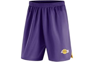 JNTM Mens Shorts NBA Los Angeles Lakers di Atletica di Formazione in Maglia Pantaloni della Tuta Casuale Comodo Allentato della Squadra Logo Bicchierini della Spiaggia per L'Estate dei Giovani