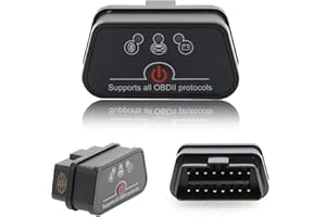 ASVEGE Bluetooth OBD2 Auto Diagnostica Adattatore, Lettore Scanner per Motore. Compatibile con iOS, Android e Windows