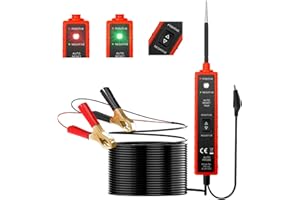 LUTIFIX 6-24 V Power Short Circuit Tester con LED Test Light Short-Circuit Tracking Location and Buzzer Alarm, Automative Circuit Tester Polarity Test and Continuity Test Function