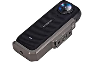 Higatful Poziomy uchwyt do Insta360 X4, 90 stopni aluminiowy wspornik pionowy adapter adapter łokciowy do Insta 360 X4