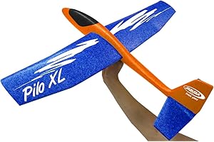 JAMARA 460485 - Schaumwurfgleiter 2in1 - Pilo XL - Super leicht (160g), fast unzerstörbar, Höhenleitwerks für Looping oder Gleitflug umstecken, 86cm Spannweite, Orange