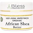 Organic Raw African Shea Butter 100% Pure,Natural & Unrefined| Skin Moisturizer For Face, Body & Hair| 8 OZ/230 GM Ivory/White Grade A | DIY Creams, Balms, Lotions, Soaps| Moisturizes Dry Skin