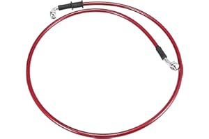 Motoforti 110cm 43.31" Motorcycle Brake Clutch Oil Hose Line Pipe Red