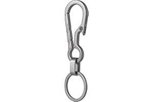 ‎KEYUNITY KeyUnity KM01 Titan EDC Schlüsselanhänger Clip mit Flaschenöffner, Karabiner mit Schnellverschluss für Schlüsselanhänger für Herren
