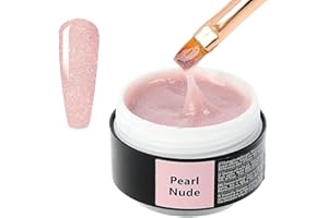 Sincero Salon - Gel Costruttore per Unghie Alta Denista - Pearl Nude - Autolivellante - Non Acido - Gel Ricostruzione Unghie Professionale - Builder Gel Unghie - Gel UV LED - 15ml