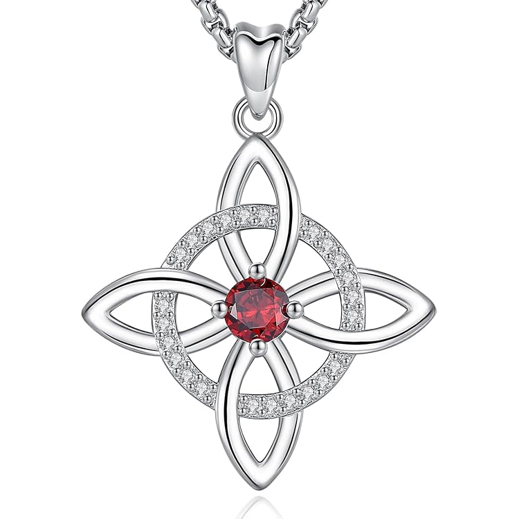 EUDORA Hamsa-Hand-Kette – Hexenknoten-Anhänger Aus S925 Sterling Silber Mit Opal, 20+2 Zoll Kette