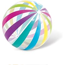 4 Aufblasbare Wasserbälle 33 Cm – Mehrfarbig, Aus PVC, Für Strand, Pool & See