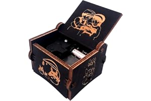 YouTang Caja musical de madera tallada Castle in The Sky con mecanismo de reloj para Navidad, cumpleaños, día de San Valentín