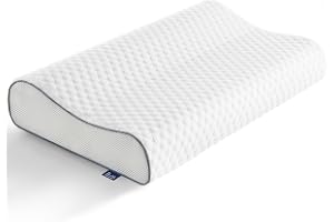 BedStory Memory Foam kudde huvudkudde, justerbar nackstödskudde, ergonomisk kudde, sidosovkudde för rygg och mage (62 x 38 x