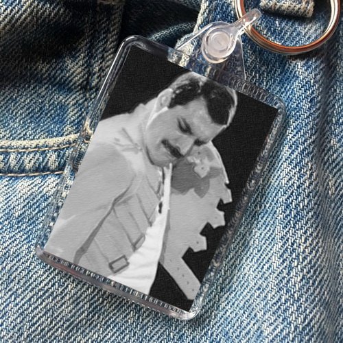 FREDDIE MERCURY - Original Art Keyring #js003