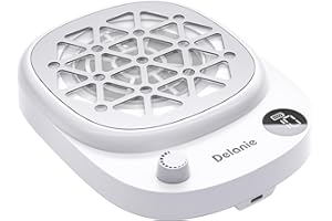 Delanie - Aspirateur pour Ongles Sans Fil, Ventilateur Compact Portable Rechargeable pour Manucure - 6000 RPM, 10 Réglages de Vitesse