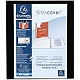 Exacompta - ref. 51842NE - 1 customizable rigid opaque binder with 3 pockets - 4 D-rings of 30 mm - Spine 47 mm - External dimensions: 32 x 27.7 cm - Format to be filed A4 Maxi - Colour: black