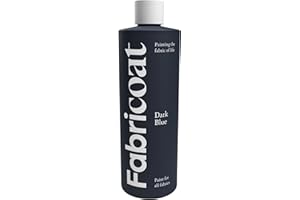 Fabricoat Fabric Paint – Restore or Change the Colour of Any Fabric - Paint Directly Onto Fabric - Transform Anything – Sofas, Lampshades, Car Interiors (250ml, Dark Blue)