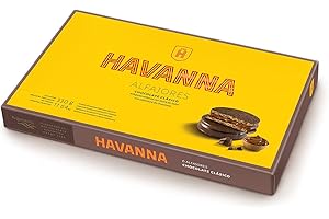 Havanna Alfajores Argentinos | Alfajores de Chocolate | Galletas es Rellenas de Dulce de Leche Tradicionales Gourmet | Caja 6 unidades | 330g