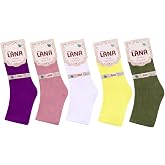 KRAL SOCKS Kadın Bambu Patik &Ccedil;orap (5 ADET) Dikişsiz Parf&uuml;ml&uuml; Kısa Yazlık &Ccedil;orap 36-40