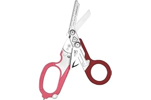 Leatherman Raptor Rescue - Cizalla Plegable de Emergencia con Corta Correas y Rompe Cristales - Tijera de Emergencia Médica, Rosa Frambuesa
