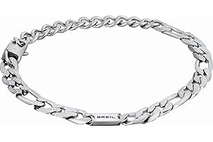 Breil, Collezione Groovy, Bracciale Uomo, Catena in Acciaio Satinato, Pratica Chiusura a Moschettone, Misura 21 cm, Idee Regalo Uomo e Ragazzo