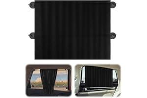 XQMMGO Car Sun Shade Baby, Pack of 2 Universal Sun Visor Car, Car Divider Curtains, Sun Protection, Car Window Sun Protection for All Vehicles (Side Window 65 x 50 cm)