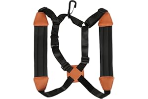 Pssopp Saxophone Strap Strap, Saxophone Shoulder Strap, Comfortable Padded Saxophone Shoulder Strap Made of PU Leather, Saxophone Strap for Normal Beginners (S)