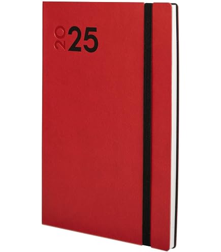 Agenda Journalier Saturnus 2024 - Format 13.3x20.8cm - Couverture Noire Grainée - Janvier à Décembre