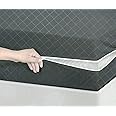 BSB HOME® Premium Cotton Mattress Cover/Protector with Zipper Chain|Provides All Around Protection with 360° Encasing |Double - 78x72 inches (6.5x5 ft) - Pack of 1 - Grey