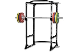 ‎SF SUPRFIT SUPRFIT Power Rack - Multi Squat Rack Kraftstation mit Safety Spotter, J-Cups & Dip Station, Powerracks mit Multigrip Klimmzugstange und optionalem Latzug und/oder Kabelzug, Fitness Rack in Schwarz
