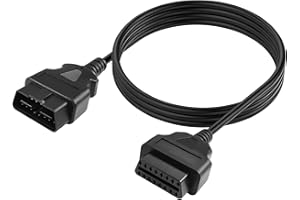 YACSEJAO 16 Pin OBD2 Extension Cable OBD II Male to Female Car Diagnostic Extender Adapter for OBD2 OBD Scan Tool Scanner OBD2 Vehicles, 1.5M