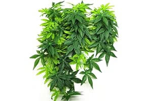 DSOAR 50cm/20in Aquarium Decorations Plants Artificial Fake Plastic Water Grass Plants for Fish Tank Aquarium Decor Artificial Hanging Plants