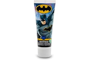 LORENAY Batman Mint Flavour Kids Toothpaste with Fluoride & Calcium for Healthy Gums, Toothpaste for Children 3+ Years, 75ml