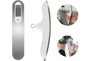 QOTSTEOS Bilancia ad arco digitale, 110 lbs con arco Object223; en Recurve Bolzano con display LCD, in acciaio inox per la caccia, Gep228 (argento)