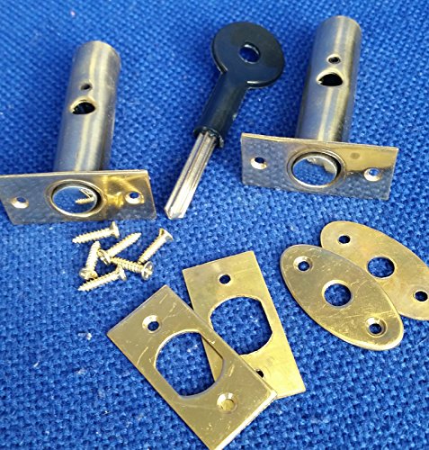 Micro Trader - 2 piezas para cerradura de puerta de seguridad (perno y