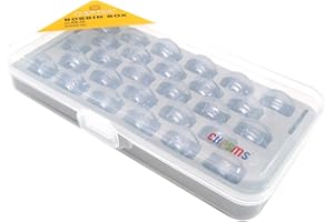 CKPSMS Marque - # 4114401 Bobine en plastique (les deux côtés sont plats) Compatible avec machine à coudre Husqvarna Viking (28pièce+BOX)