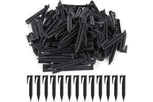 DHKFXKT Hooks Ground spikes, 100 PCS, for Securing Boundary Wire Mowing Robot, for Robotic Lawnmower Boundary Cables, Ground Anchor, Ground Hooks, Ground Spikes, Hooks, Cable holder