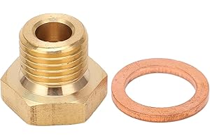 Aramox Druck-Temperaturanzeige-Sender-Adapter, Gewindeadapter 1/8 Zoll NPT auf M14 X 1,5 Stecker Universal-Autoteile für Auto Temperatursensor