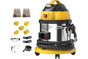 AUTOOL Sand Blaster, Walnut Shell Sand Blasting Kit Engine Intake Valve Cleaner Machine, Pipe Valve Carbon Deposit Cleaning, Cleaning Car Engines Cylinder Heads with 2kg Sandblasting Grit (HTS 558)