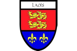 EUROSTICK Laois Irish County Crest Shield Car Bike Sticker Decal Northern Ireland