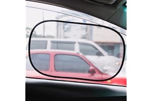 ‎KINDER FLUFF kinder Fluff Autoruitzonwering (4 Stuks) - De Enige Gecertificeerde Autoruitzonnescherm Voor Waarvan Bewezen is Dat Het 99,95% UVR Blokkeert - Zonnescherm Zonwering Autostoelzonbescherming - S