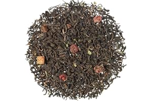TEA SHOP - Té Rojo (Pu Erh) Frutas del Bosque 100g - 50 Tazas - Formato a Granel - En Hojas - Nueva Receta y Detox - Té Frío - Perfecto para Verano
