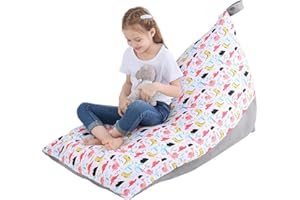 Everfunny Stuffed Animal Bean Bag Chair Kids Toy Storage Organizer Stuffie Seat, Foldable Floor Chair Toy Storage Bean Bag Chair Seat for Kids, Childrens Extra Large Super Soft Velvet, Cover Only