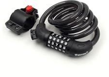 5-Digit bicycle lock password bike lock anti-theft cable lock Coded Combination Lock SJ008
