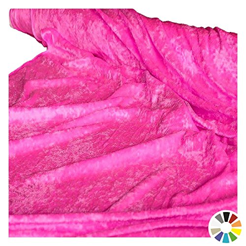 TOLKO® Pannesamt Stoff in Pink - hochwertige Meterware am Stück