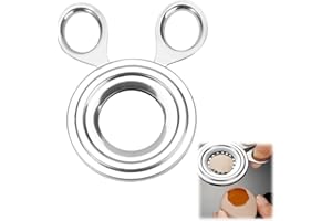 ZFRITP 1 Pezzo Tagliauovo in Acciaio Inossidabile,Taglierina per Uova,Apri-uova,Cracker per Acciaio Inossidabile, Tagliauovo per Sode Tagliapasta,Taglierina per Guscio D'Uovo in Inox.