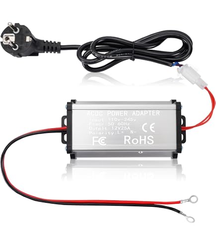 12V Dieselverwarmingsadapter – 230V Naar 12V Transformator, 110-245V AC Input, Geschikt Voor 5kW/8kW Dieselkachels, Met Overspannings- En Kortsluitbeveiliging, Voor Camper, Garage En Werkplaats