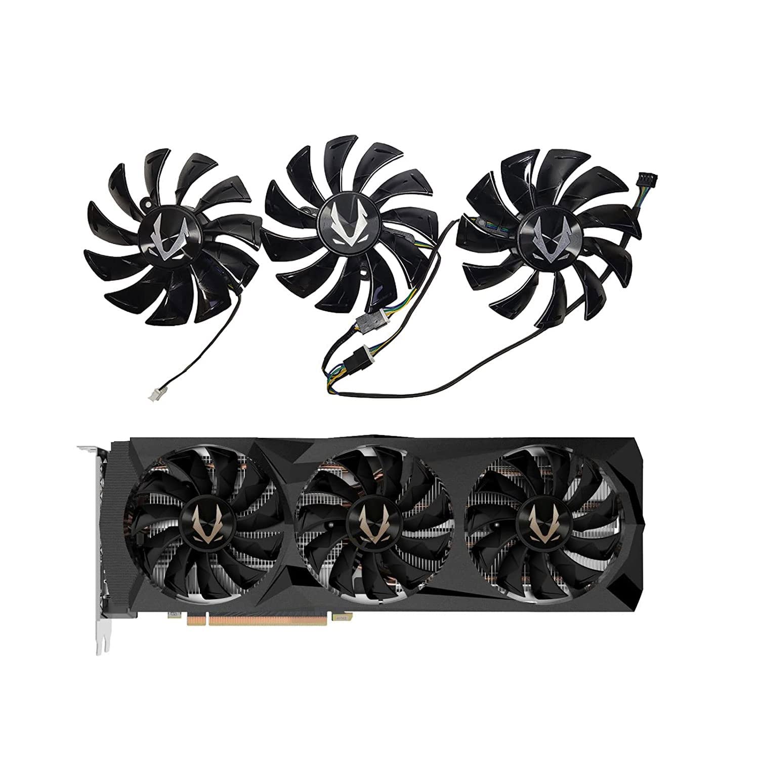 Jzwefdo 87mm Graphics Card Fan GA92S2U DC12V 0.46A 4PIN Graphic Card Cooles Fan for ZOTAC GeForce RTX /2060/2070/2080/2080 Ti Video Card Cooling Fan Replacement (Graphics Card Fan-ABC)