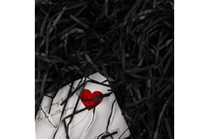 KDMNZOO 200g Papier Déchiqueté Raffia Remplissage Cadeau Hamper Shred Papier Cadeau de Remplissage Remplir des Fournitures de Fête et Emballage Cadeau (Noir)