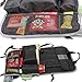 SHiZAK Car Back Seat Pocket Auto Seatback Storage Bag Hanging Pouch Travel Holder with Screen Tablet Pad Pocket(Black)