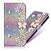 Produktbild Bookstyle Bling Loves für Huawei P30 Pro,Glitter Glitzer Diamond Musterg Slim Retro Klassisch Modisch Ledertasche Stand Funktion Kartenfach Magnetverschluss Flip Wallet Hülle Schutzhülle