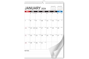 EARNING POWER Kalendarz 2024-2025 – 18 miesięcy, kalendarz ścienny od stycznia 2024 do czerwca 2025 r., kalendarz miesięczny do planowania domowego biura (biały)