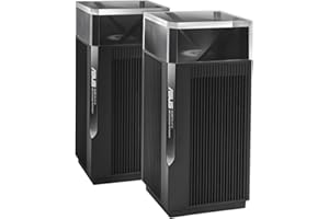 ASUS ZenWiFi Pro XT12 Noir - Pack de 2 - Système Wi-FI 6 AX Mesh, Tri-Bande, 11 000 Mbit/s, 600m2, AiProtection avec TrendMicro à vie, Port WAN/LAN 2,5 Gigabit + 2 Ports LAN Gigabit, AiMesh